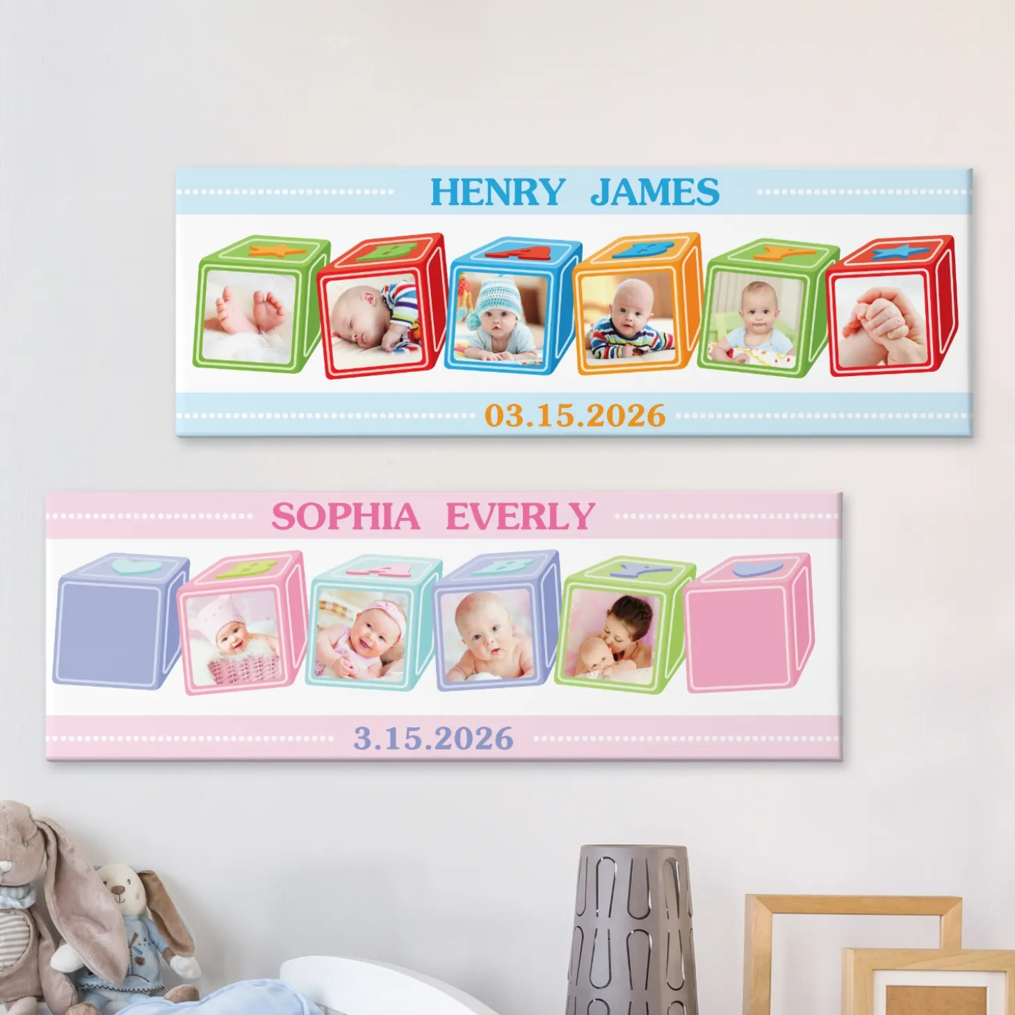 ABC Baby Blocks Photo Canvas