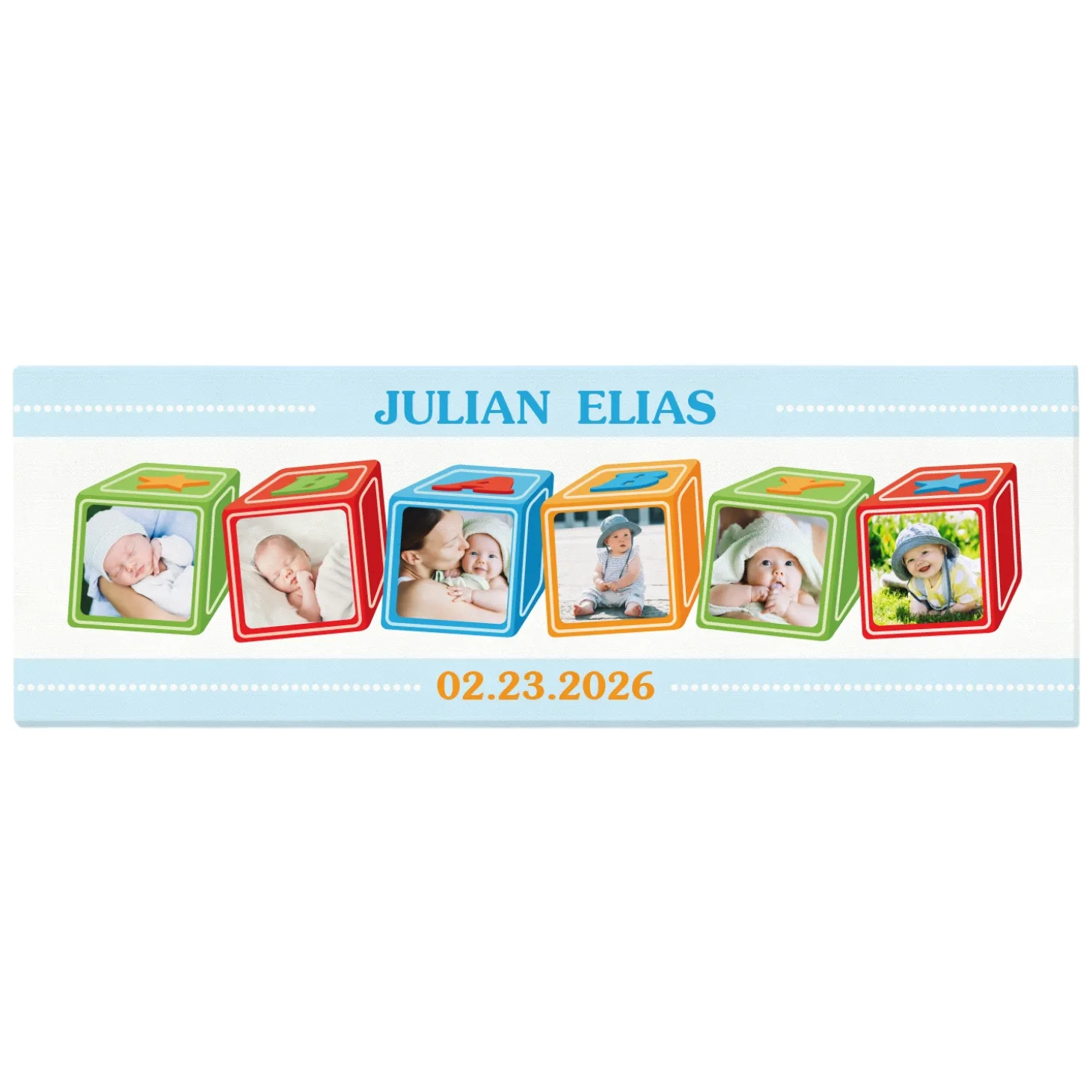 ABC Baby Blocks Photo Canvas
