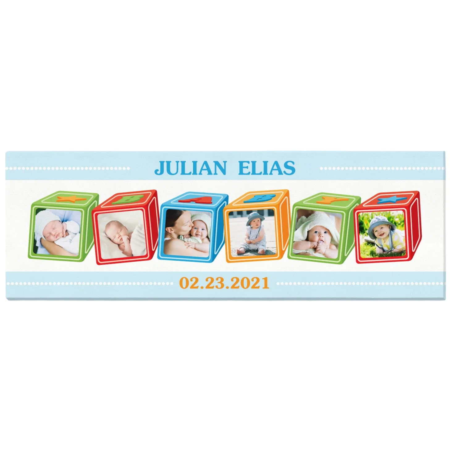 ABC Baby Blocks Photo Canvas