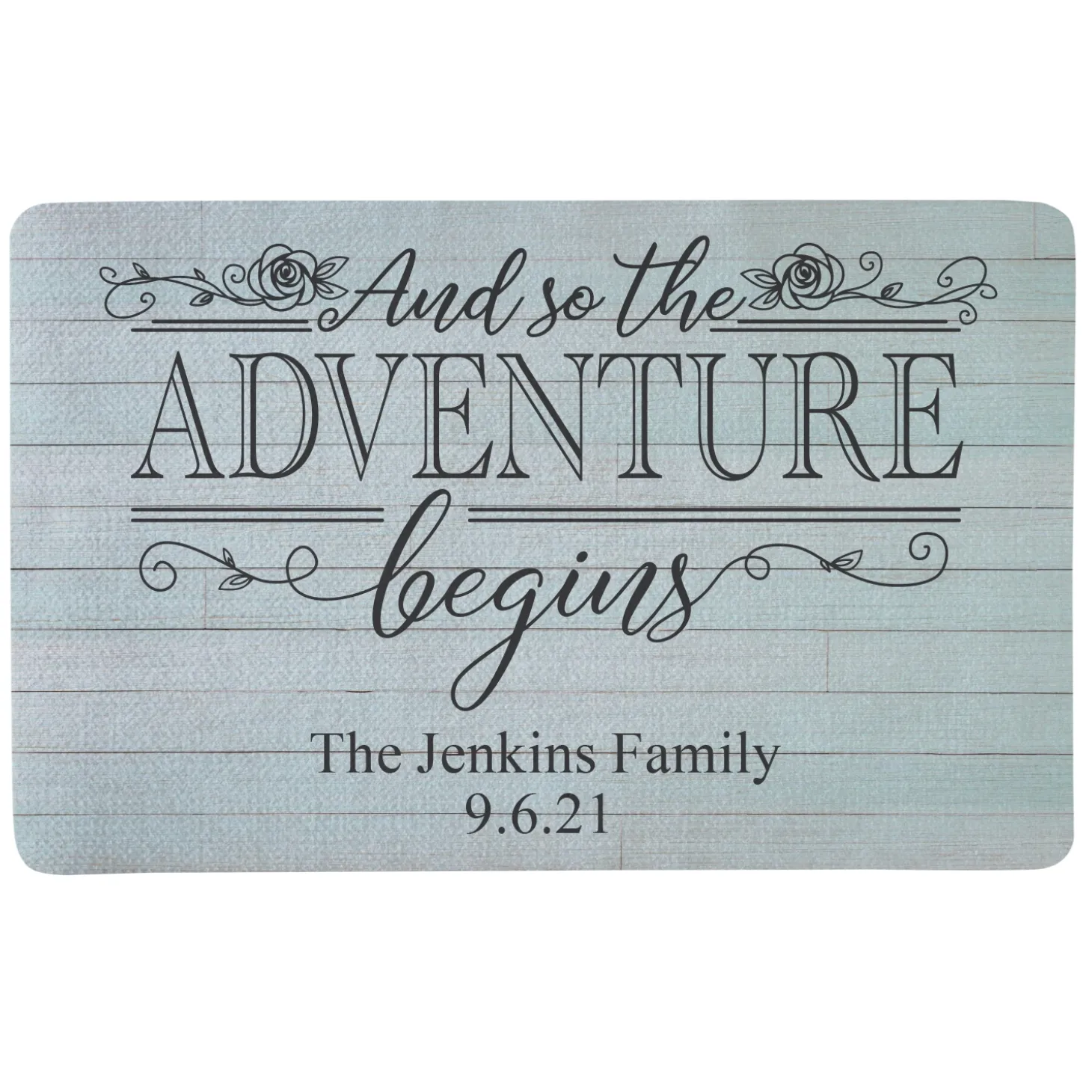 Adventure Begins Doormat