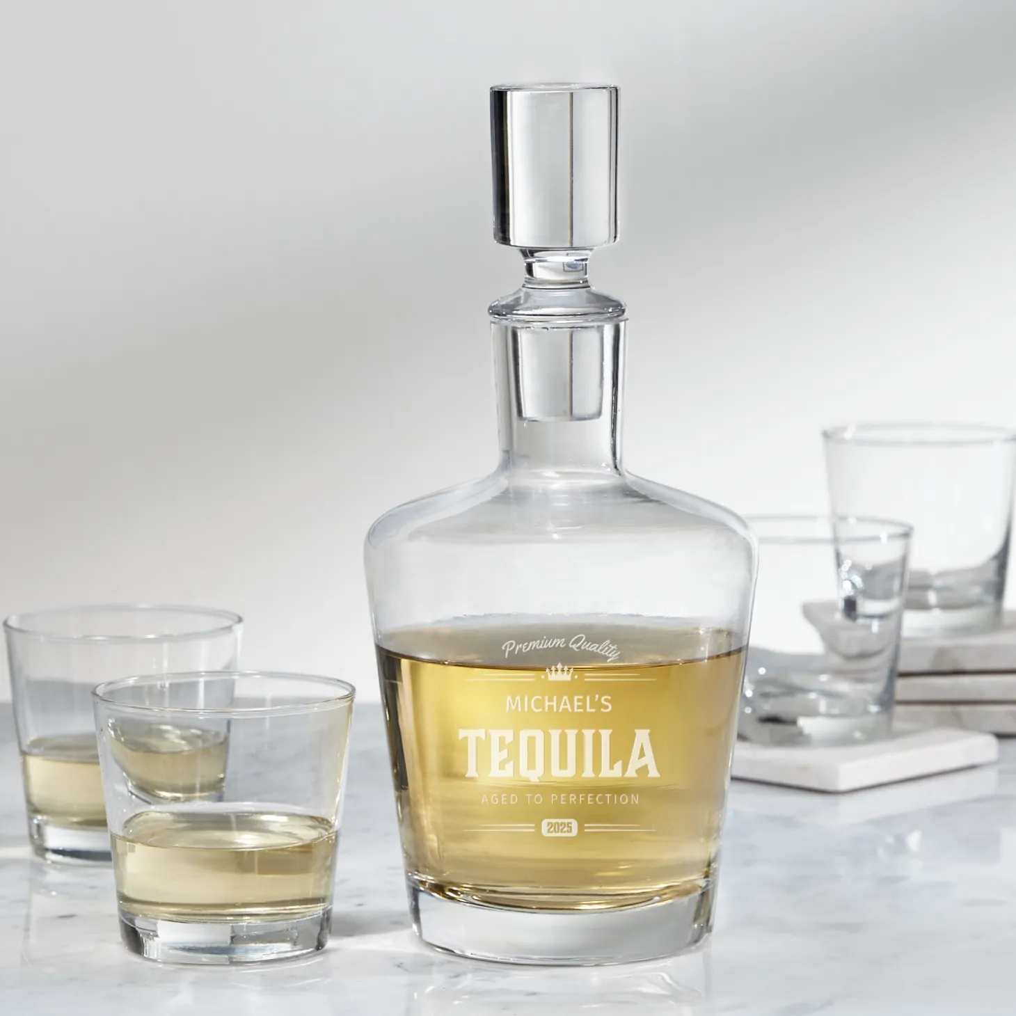 Aged To Perfection 5 Piece Decanter Set
