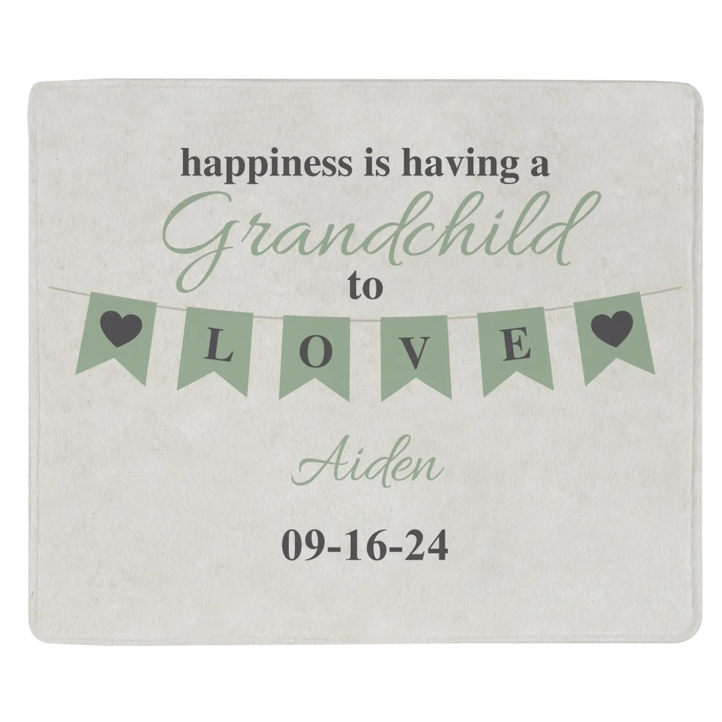 A Grandparents Love Plush Blanket