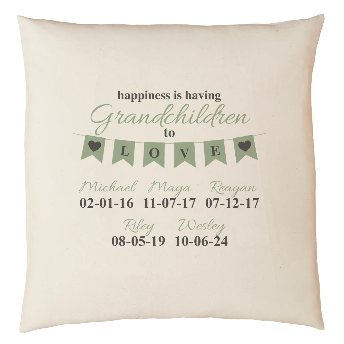 A Grandparents Love Throw Pillow