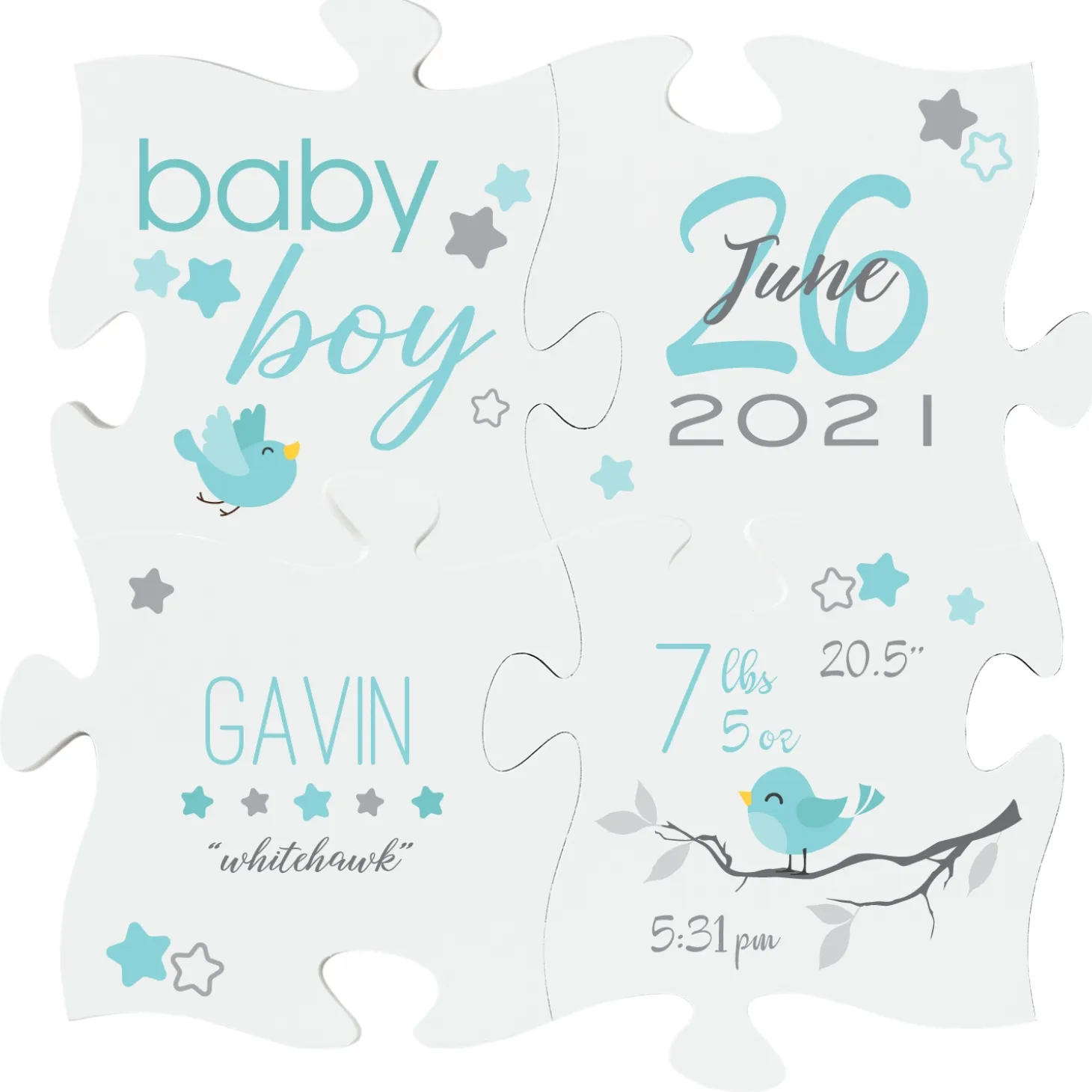 All About Baby Mini Puzzle Piece Set