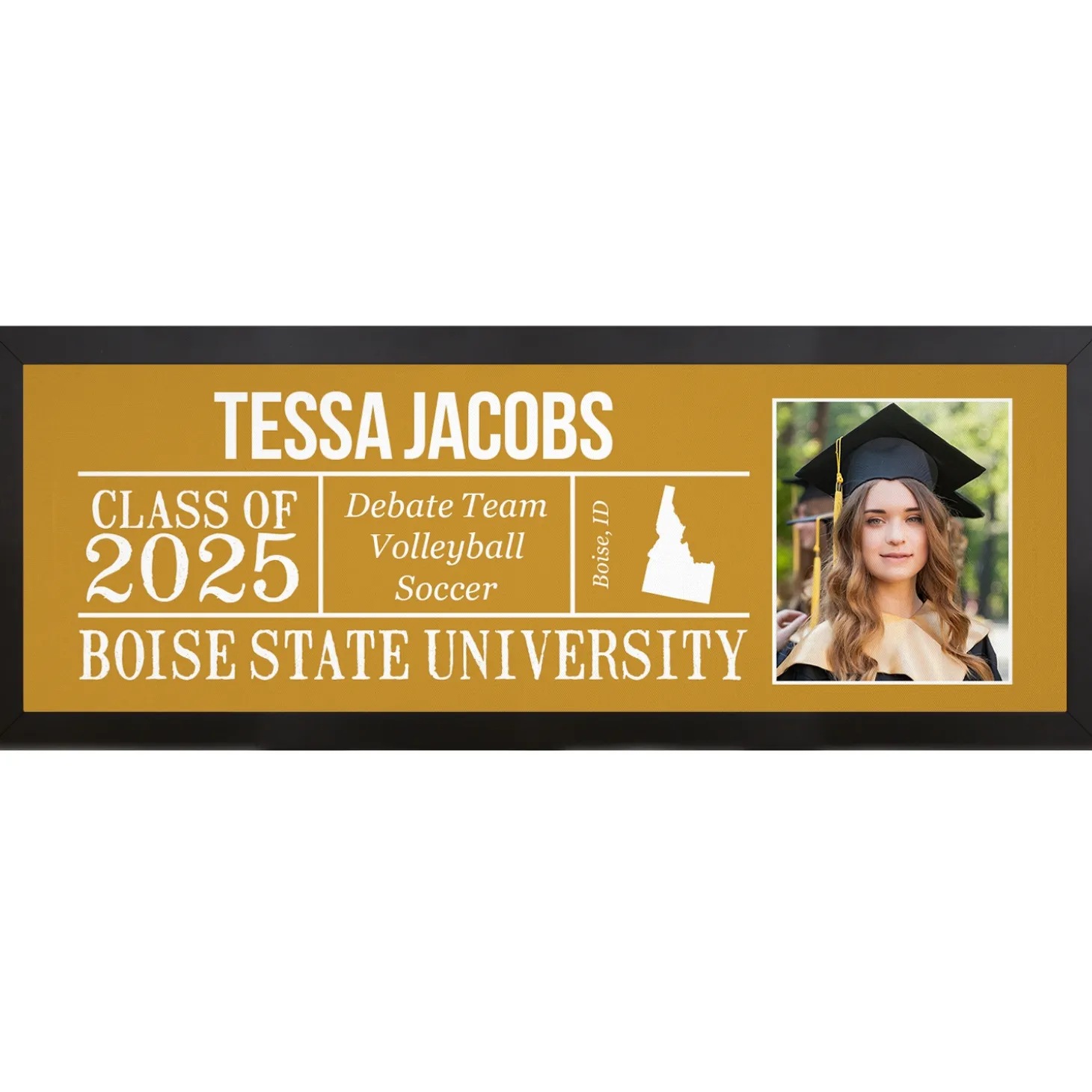 All About The Graduate Photo Canvas