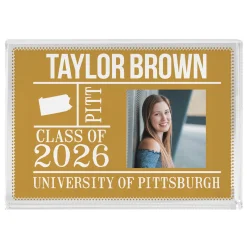 All About The Graduate Photo Glass Keepsake Block
