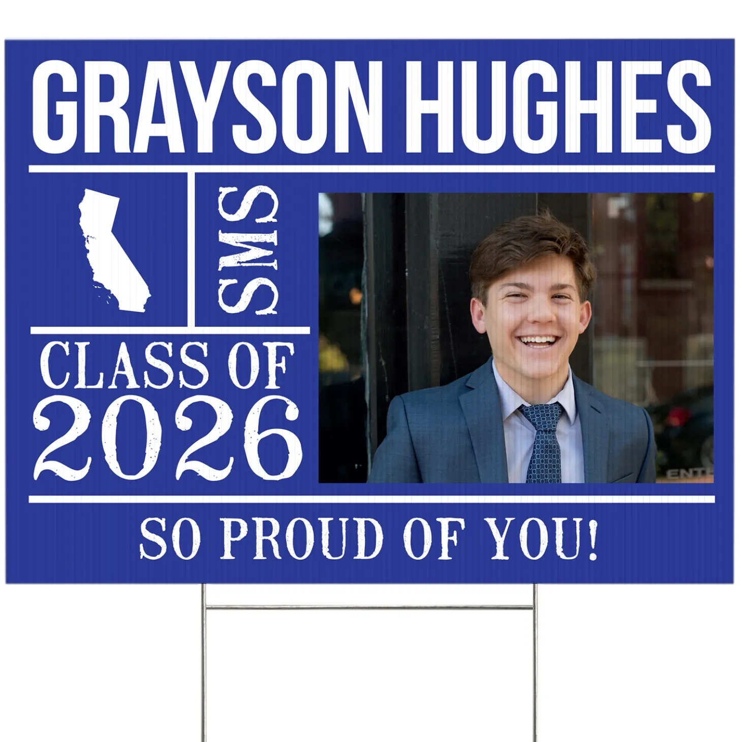 All About The Graduate Photo Yard Sign