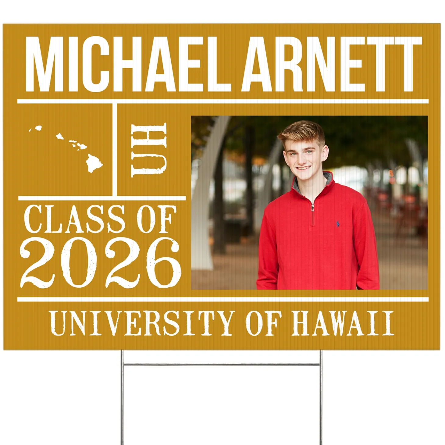 All About The Graduate Photo Yard Sign