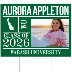 All About The Graduate Photo Yard Sign
