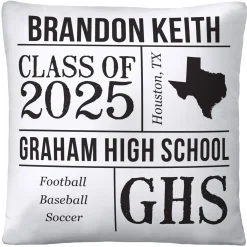 All About the Graduate Throw Pillow