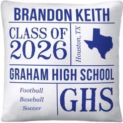 All About the Graduate Throw Pillow