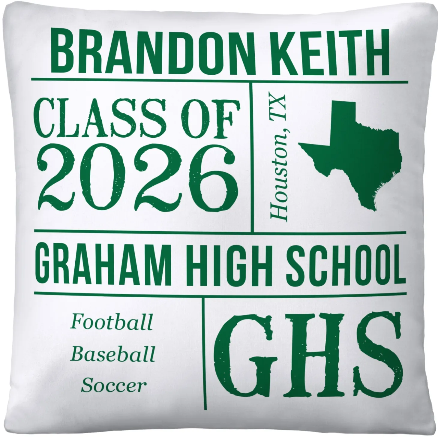 All About the Graduate Throw Pillow