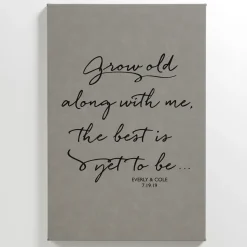 Along With Me Leather Wall Art