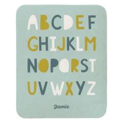 Alphabet Name Quilted Baby Blanket