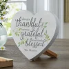 Always Thankful Wood Heart