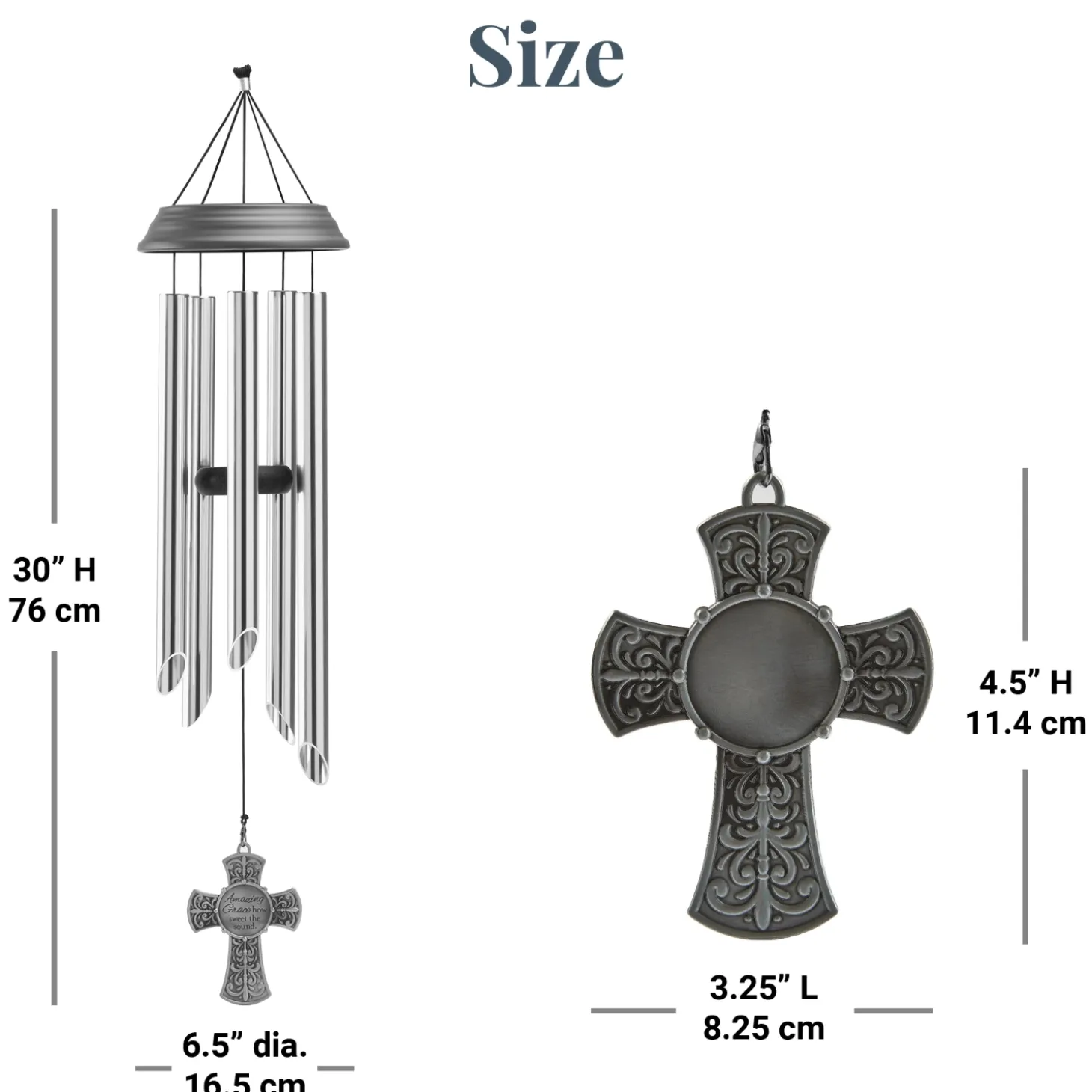 Amazing Grace Sympathy Wind Chime