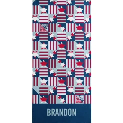 America250™ Geometric Squares Beach Towel