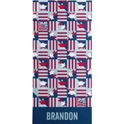 America250™ Geometric Squares Beach Towel