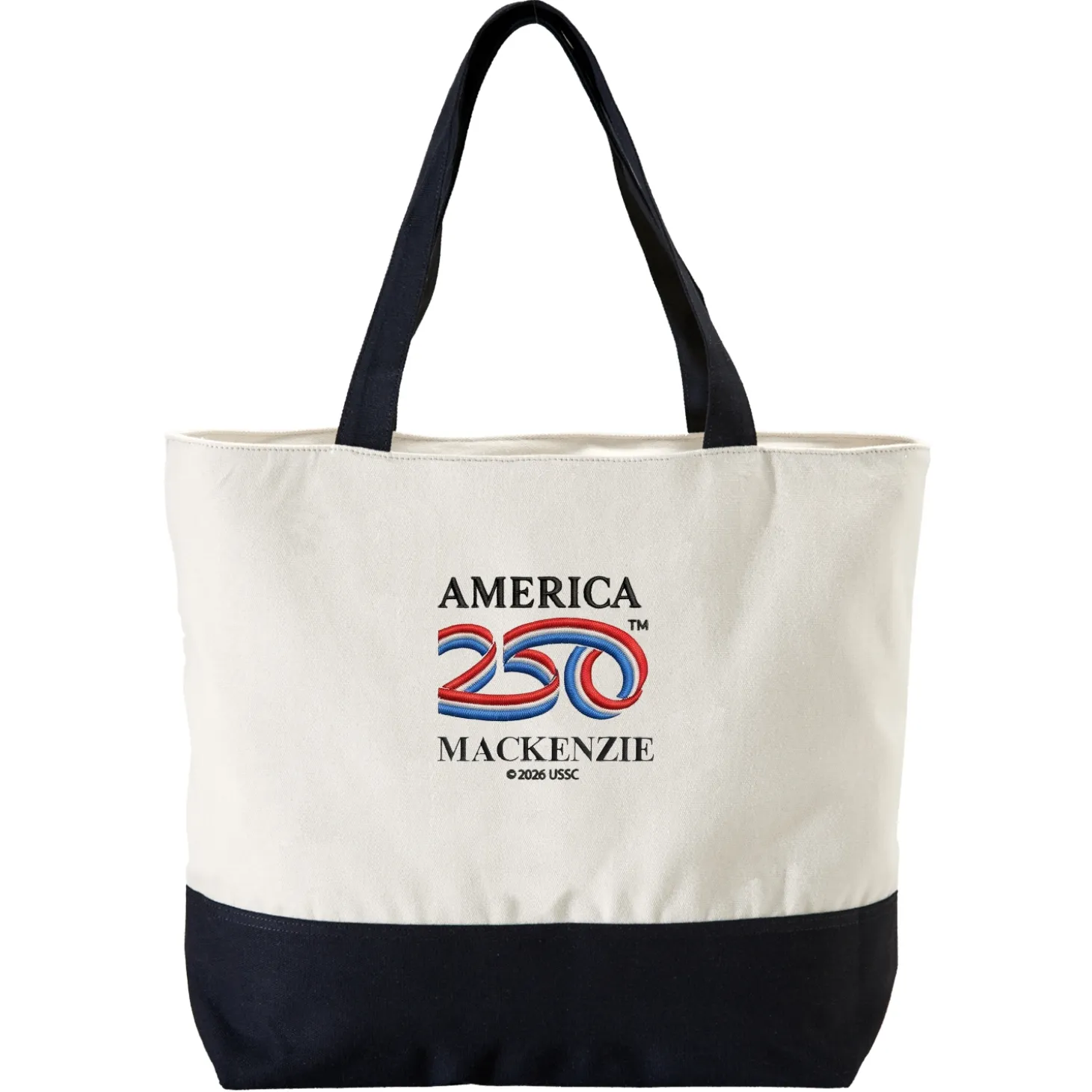 America250™ Logo Embroidered Tote Bag
