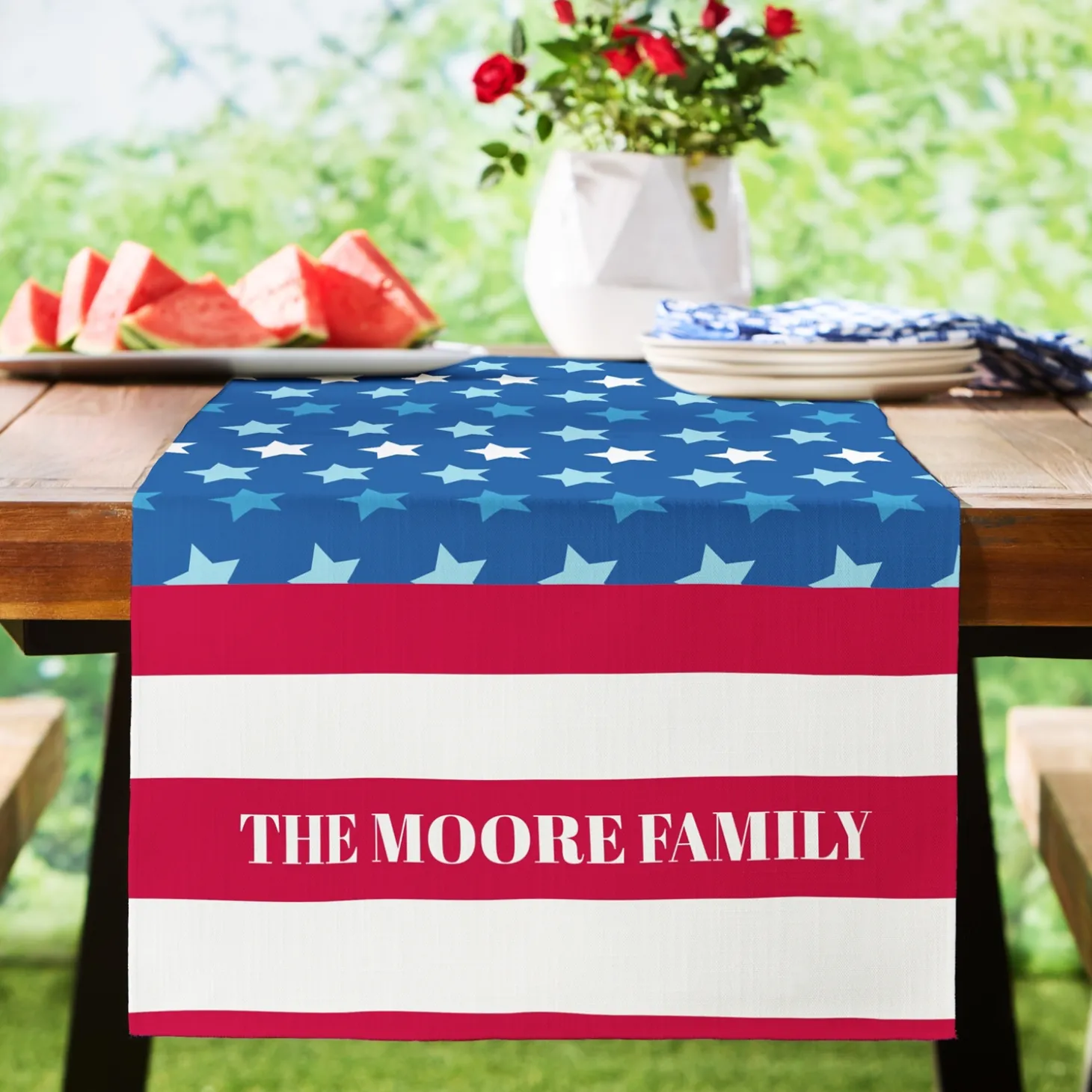 America250™ Stars and Stripes Table Runner