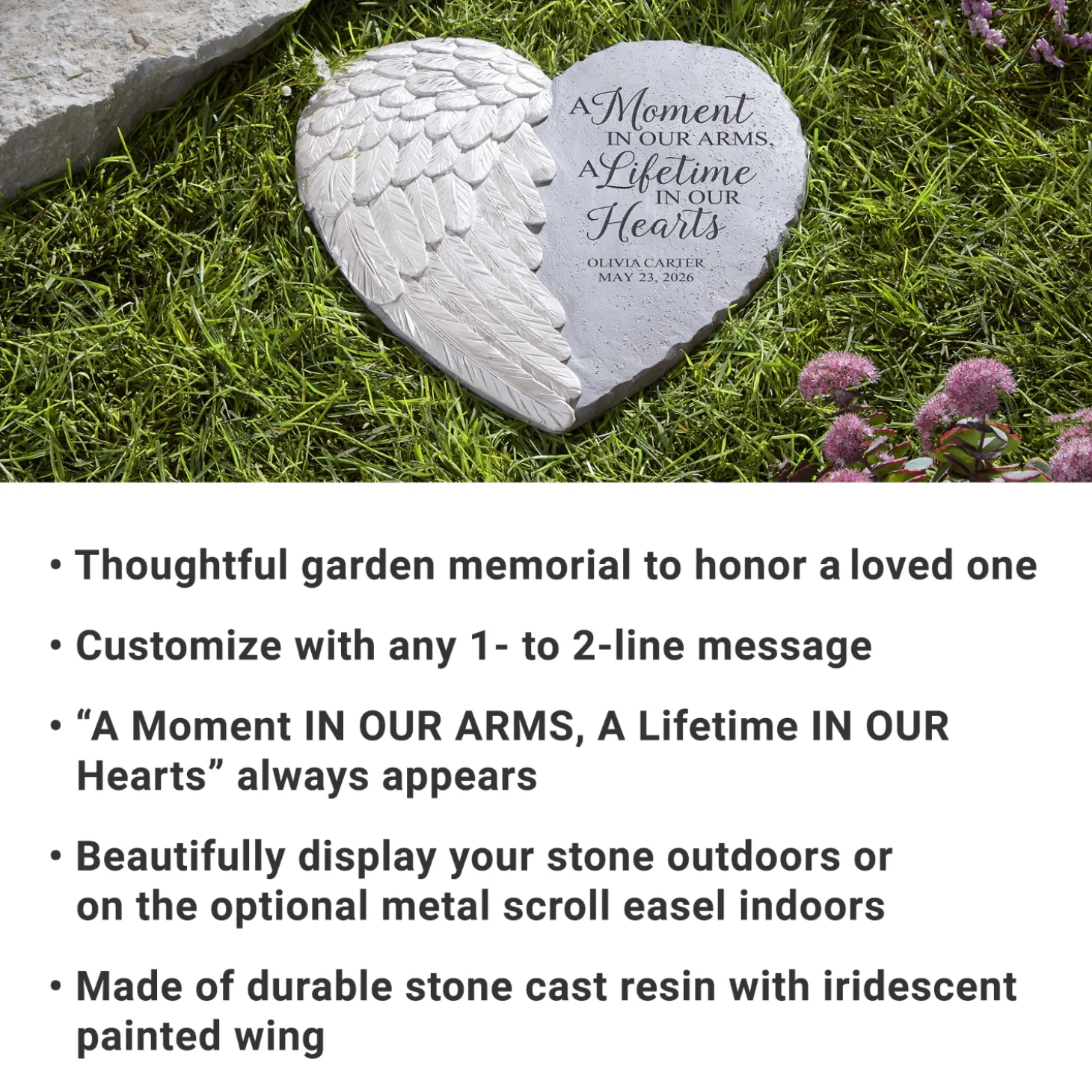 A Moment in Time Sympathy Garden Stone