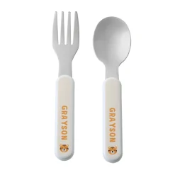 Animal Faces Kid's Silverware Set
