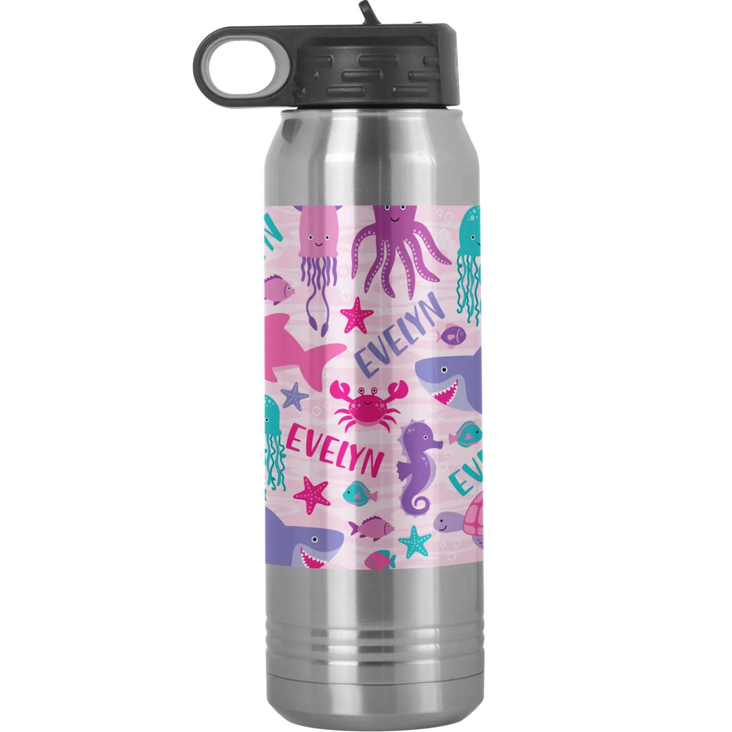 Animal Party Stainless Steel Water Bottle
