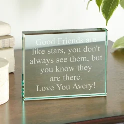 Any Message Glass Block