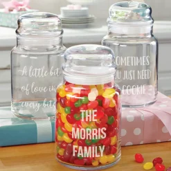 Any Message Glass Treat Jar