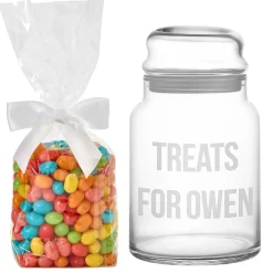 Any Message Glass Treat Jar
