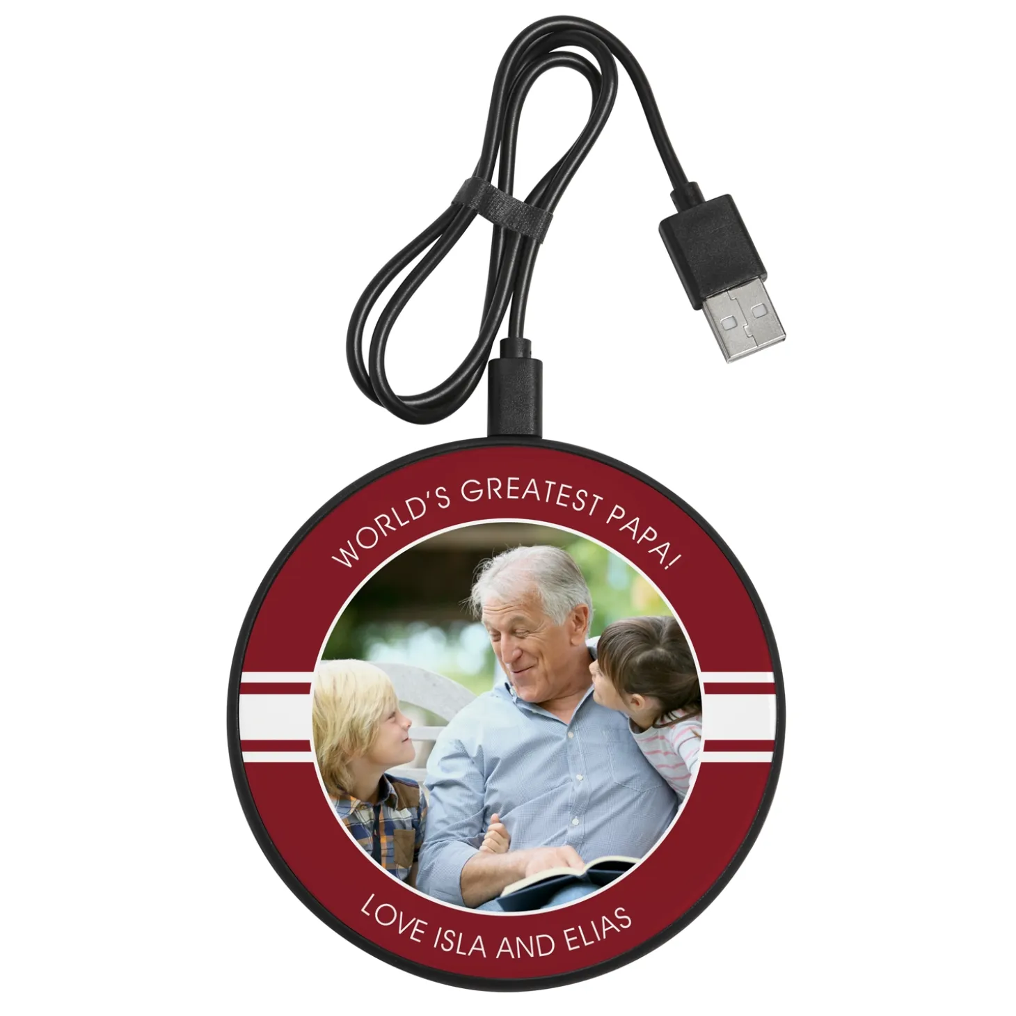 Any Message Photo Wireless Charger