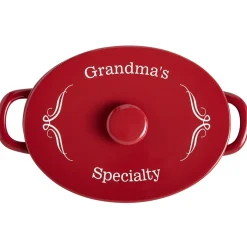 Any Message 4qt Oval Stoneware Casserole Dish