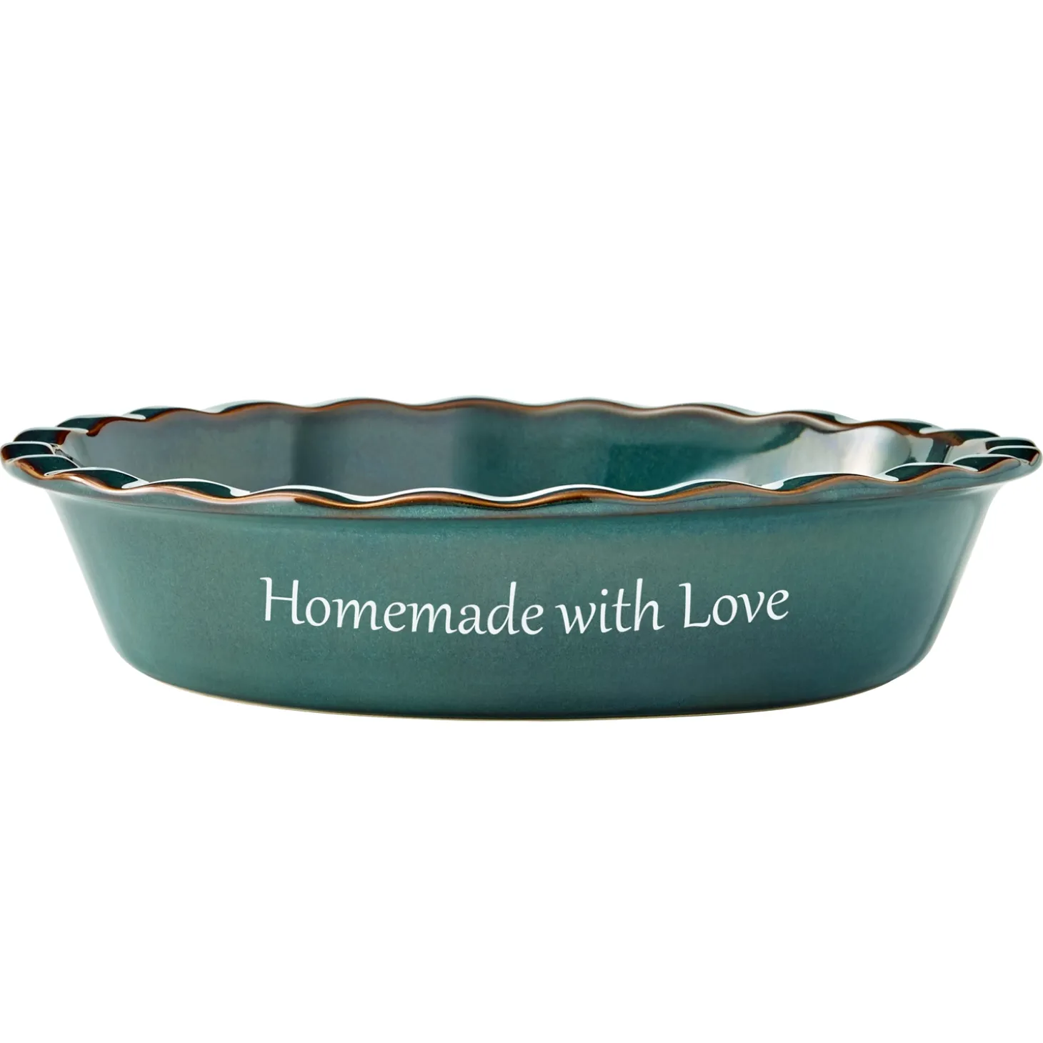 Any Message Stoneware Pie Dish