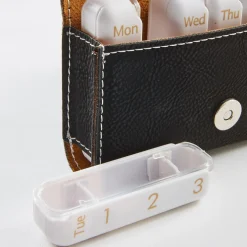 Any Message Travel Pill Organizer .product-info-decoration { display: inline-flex; justify-content: space-between; align-items: center; border-radius: 0.4rem; background-color: #E8E8E8; padding: 0.2rem 0.4rem; font-size: 1.4rem; line-height: 1.6rem; font-weight: var(--font-weight-semibold); letter-spacing: 0.042rem; text-transform: uppercase; --decoration-icon-url: ''; /* will be dynamically set */}.product-info-decoration.badge-icon::before { content: ''; width: 2rem; height: 2rem; background: var(--decoration-icon-url) no-repeat; background-size: 100% 100%; display: block; margin-right: 0.4rem;} Laser Engraved