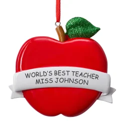 Apple for Teacher Ornament