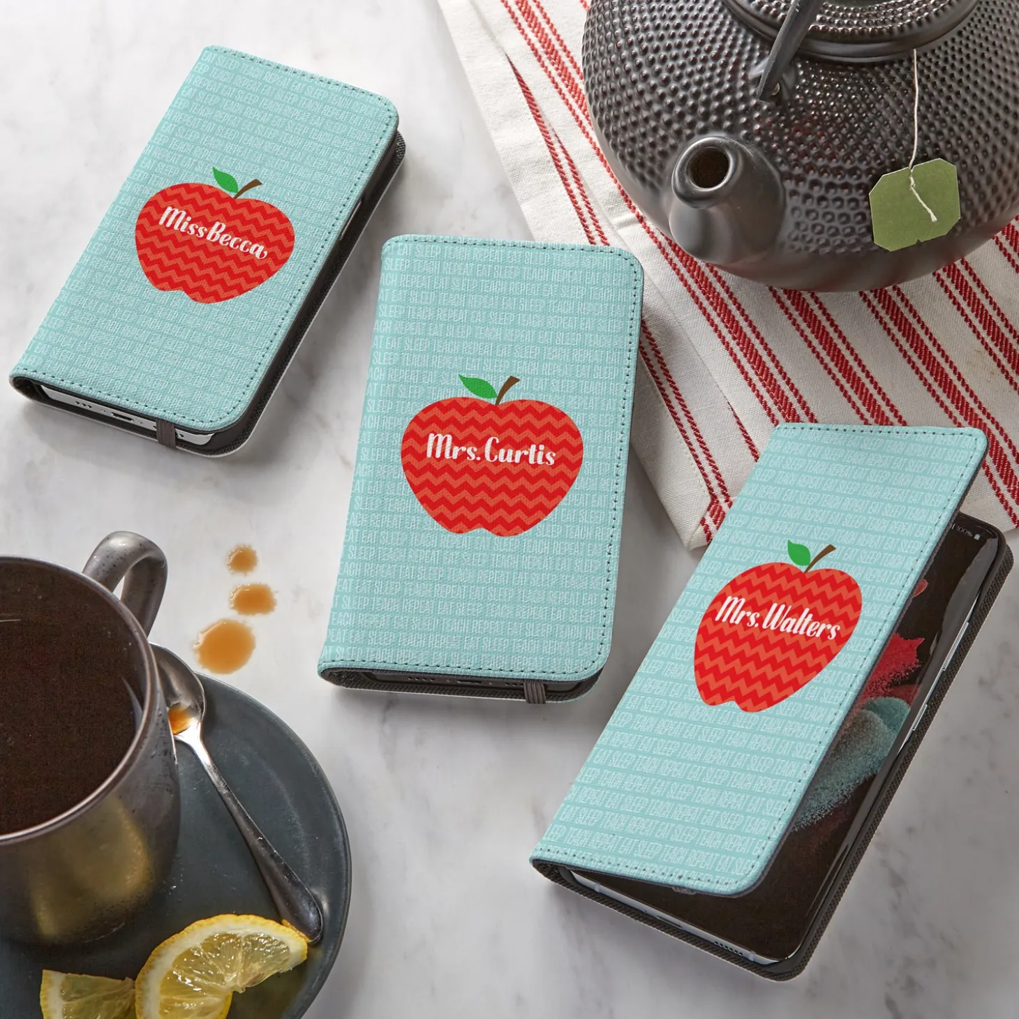 Apple For Teacher Phone Folio Case
