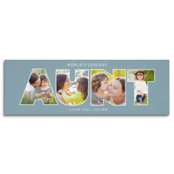 Aunt/Uncle Typography Photo Canvas