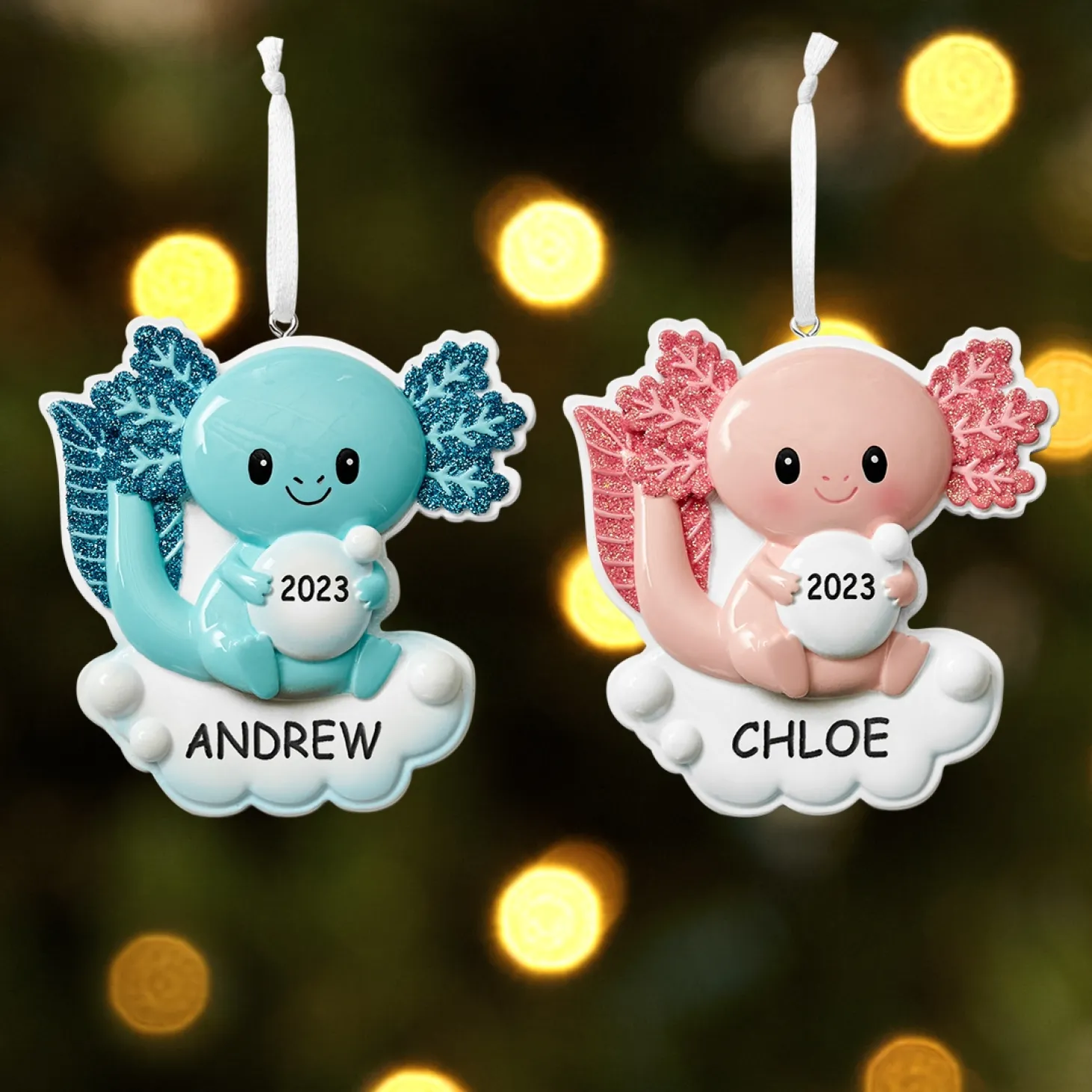 Baby Axolotl Ornament