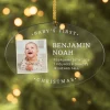 Baby's First Christmas Photo Oval Ornament