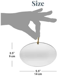 Baby's First Christmas Photo Oval Ornament