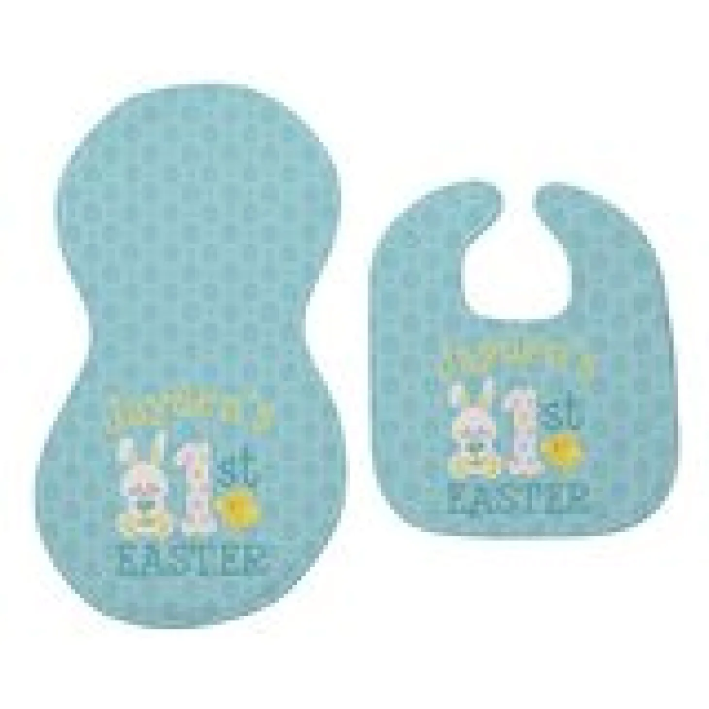 Baby's First Easter Bib & Burp Cloth Set