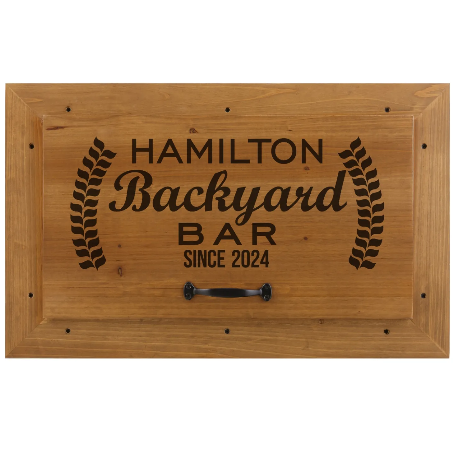 Backyard Bar Wooden Beverage Cooler