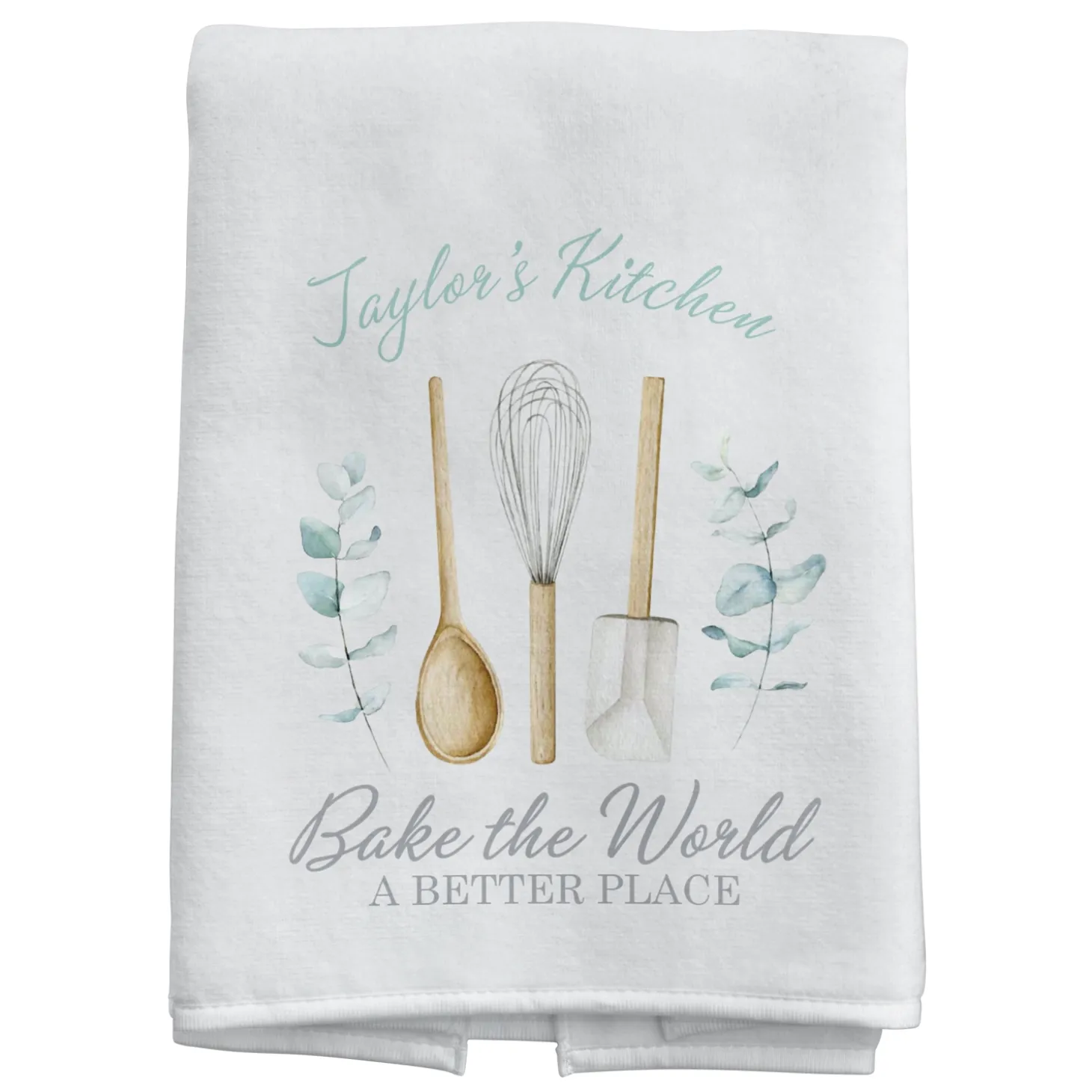 Bake The World A Better Place Kitchen Towel