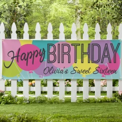 Balloon Birthday Banner