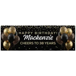 Balloon Celebration Birthday Banner