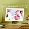 Baptismal Etched Glass Frame