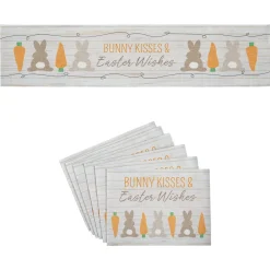 Barnwood Bunnies Table Runner & Placemats