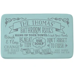 Bathroom Rules Bath Mat