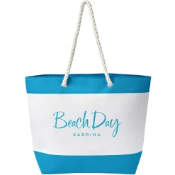Beach Day Nautical Beach Bag