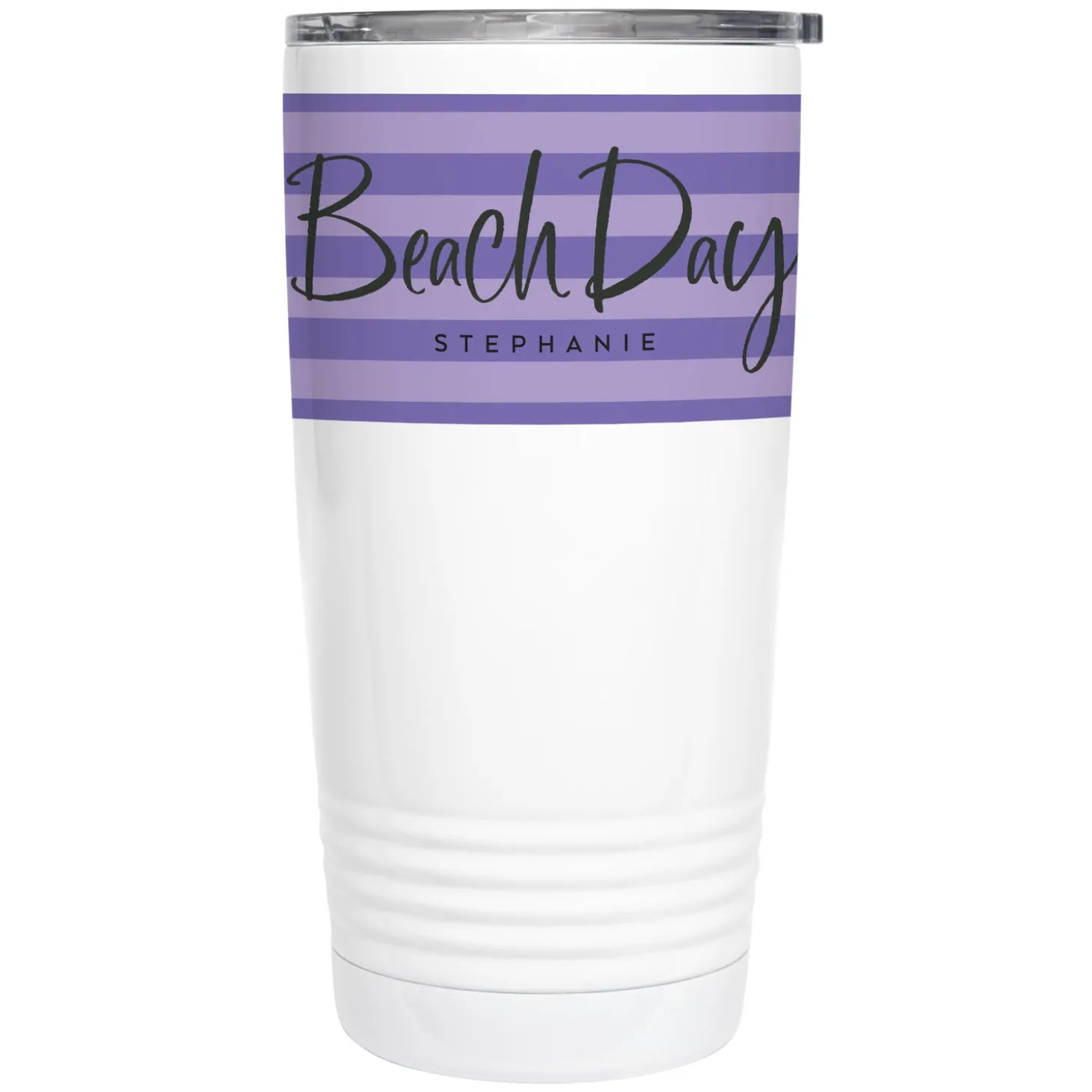 Beach Day Striped Insulated Tumbler